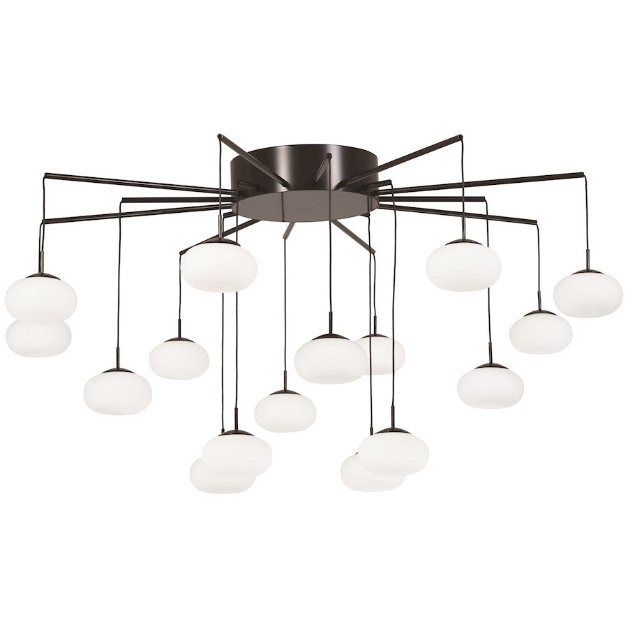 Web LED Chandelier (Convertible To Semi Flush)