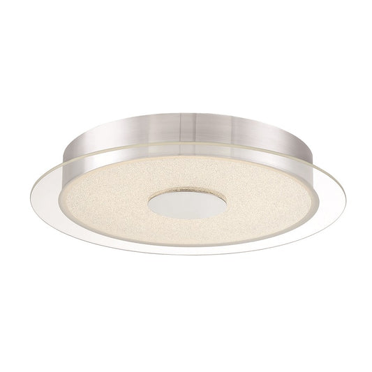 George Kovacs Diamond Dust LED Flush Mount, Chrome