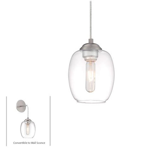 1 Light Convertible Mini Pendant