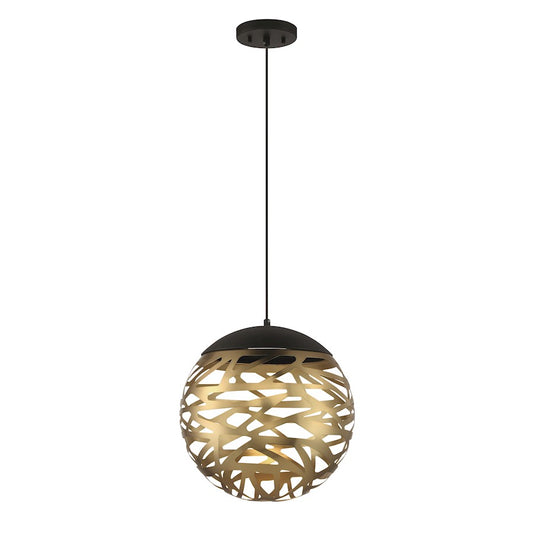 Minka George Kovacs Golden Eclipse Led Light Pendant, Coal/Honey Gold - P934-688-L