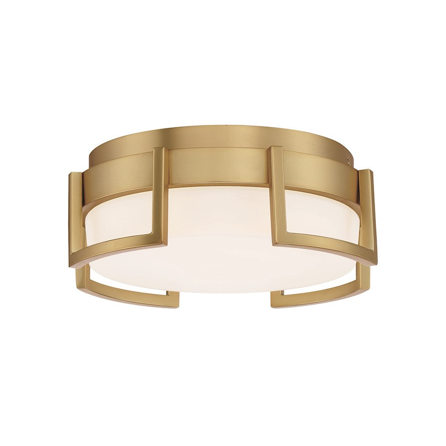 Minka George Kovacs Bezel Set 10" LED Flush Mount, Honey Gold - P953-1-248-L