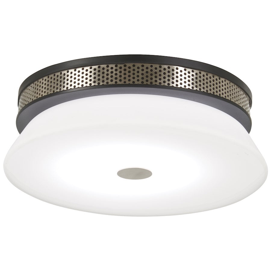 Minka George Kovacs Taunten Flushmount Coal/Brushed Nickel - P955-691-L