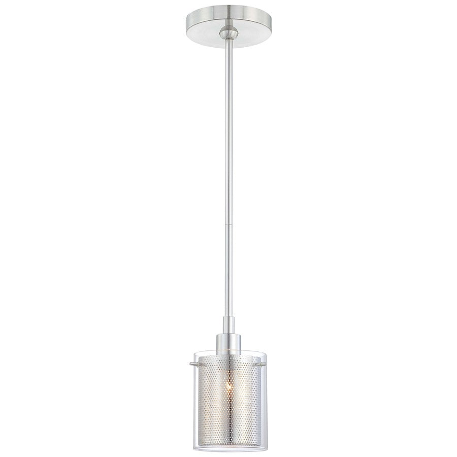 1 Light Mini Pendant, Chrome