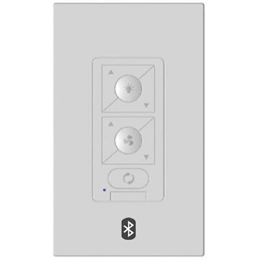 Modern Forms Ceiling Fan Wall Control/Single Pole Wallplate, White - F-WCBT-WT