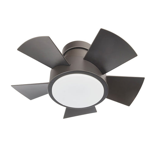 Modern Forms Vox 1-LT 26", 2700K Flush Ceiling Fan, Bronze - FH-W1802-26L-27-BZ