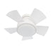 Modern Forms Vox 1-LT 26", 3500K Flush Ceiling Fan, White - FH-W1802-26L-35-MW