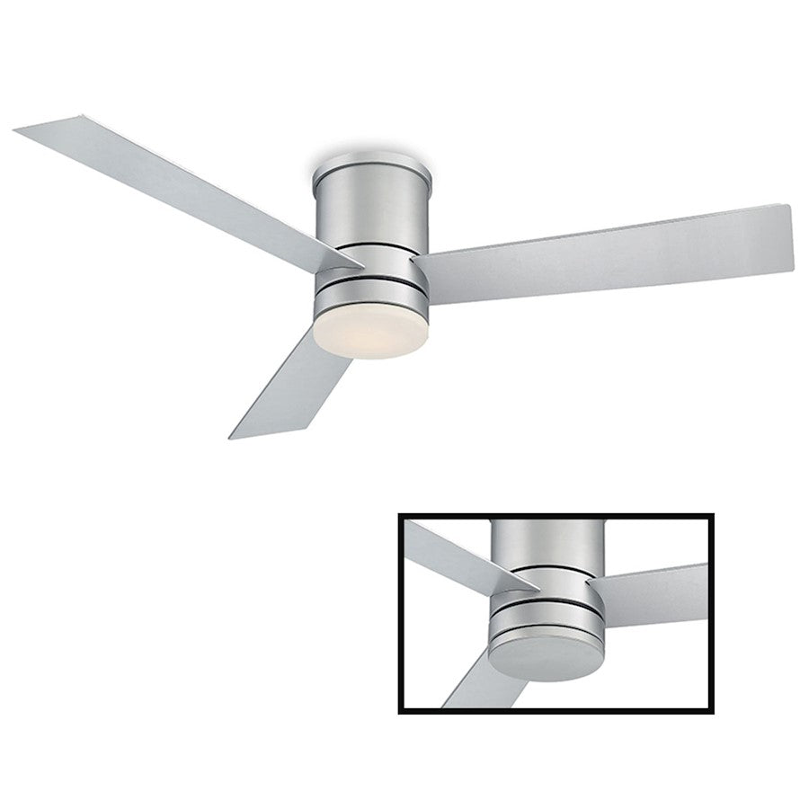 Modern Forms Axis 1 Light 3000K Flush Ceiling Fan, Titanium - FH-W1803-52L-TT