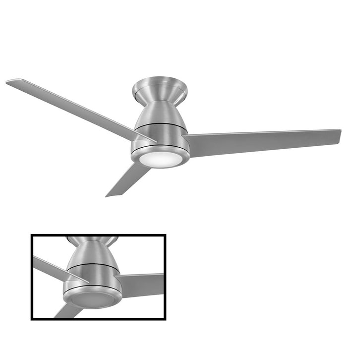 Modern Forms Tip Top 1-LT 3500K 29W Flush Mt Fan, Aluminum - FH-W2004-44L-35-BA