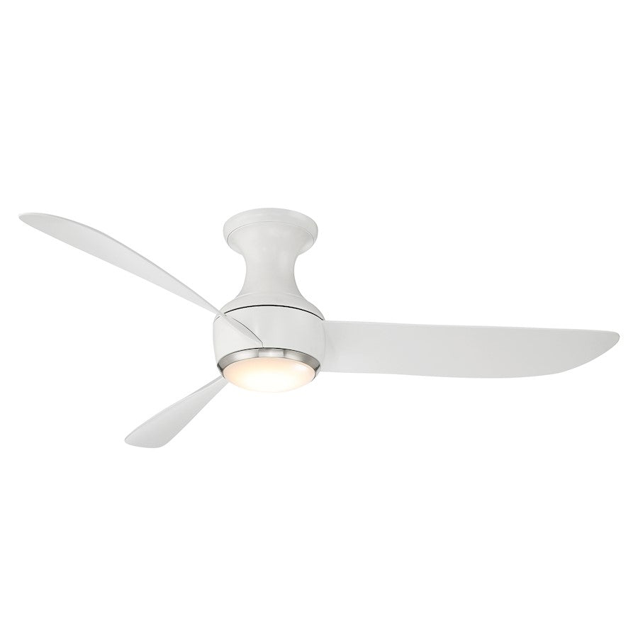 Modern Forms Corona 3-Bld 52" Flush Fan, 3000K LED, N/WH - FH-W2203-52L-BN-MW