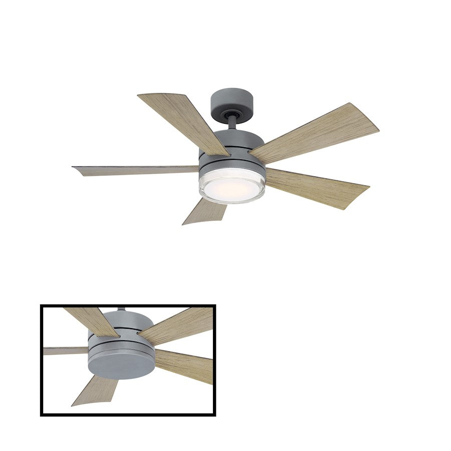 Modern Forms Wynd 1 Light 3000K Ceiling Fan, Graphite - FR-W1801-42L-GH-WG