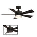 Modern Forms Wynd 1 Light 42", 3000K Ceiling Fan, Matte Black - FR-W1801-42L-MB