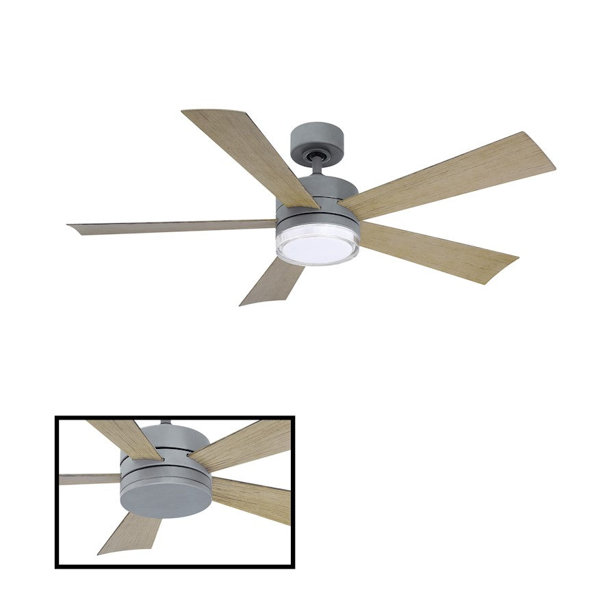 Modern Forms Wynd 1 Light 52", 3000K Ceiling Fan, Graphite - FR-W1801-52L-GH-WG