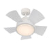 Modern Forms Vox 5-Bld LED Ceiling Fan, 2700K, White/White - FR-W1802-26L-27-MW