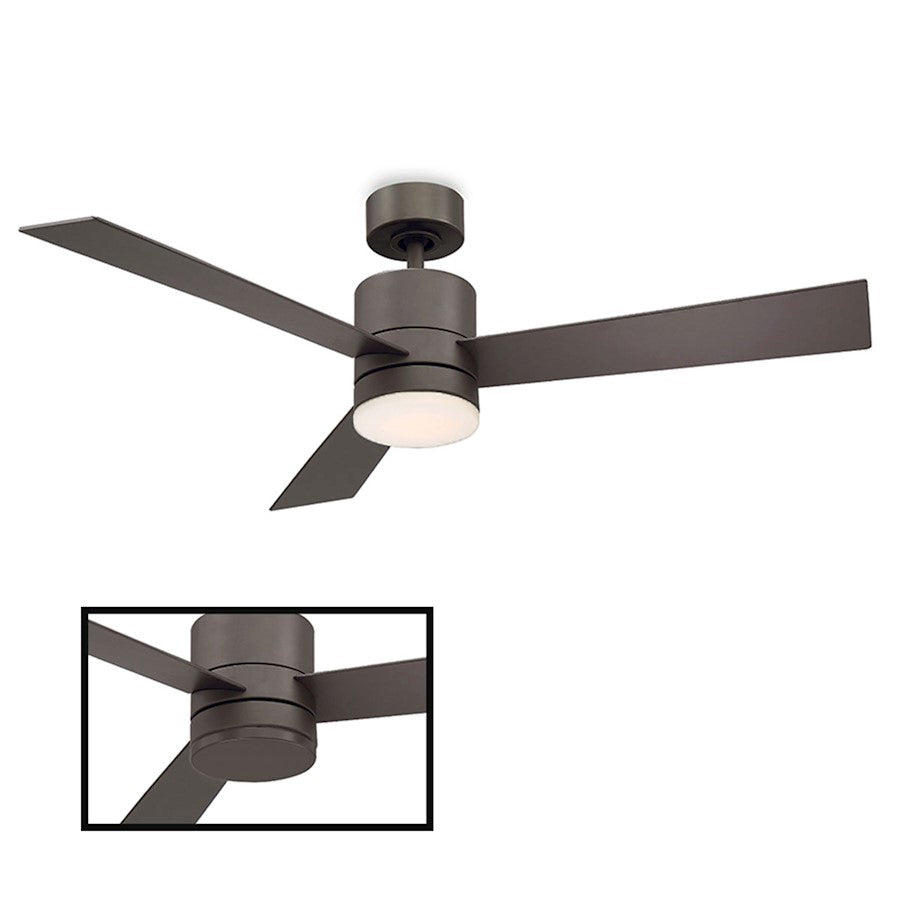 Modern Forms Axis 1 Light 2700K Ceiling Fan, Bronze - FR-W1803-52L-27-BZ