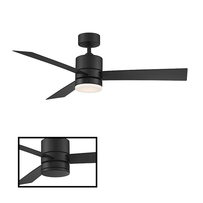 Modern Forms Axis 1 Light 52", Ceiling Fan, Black