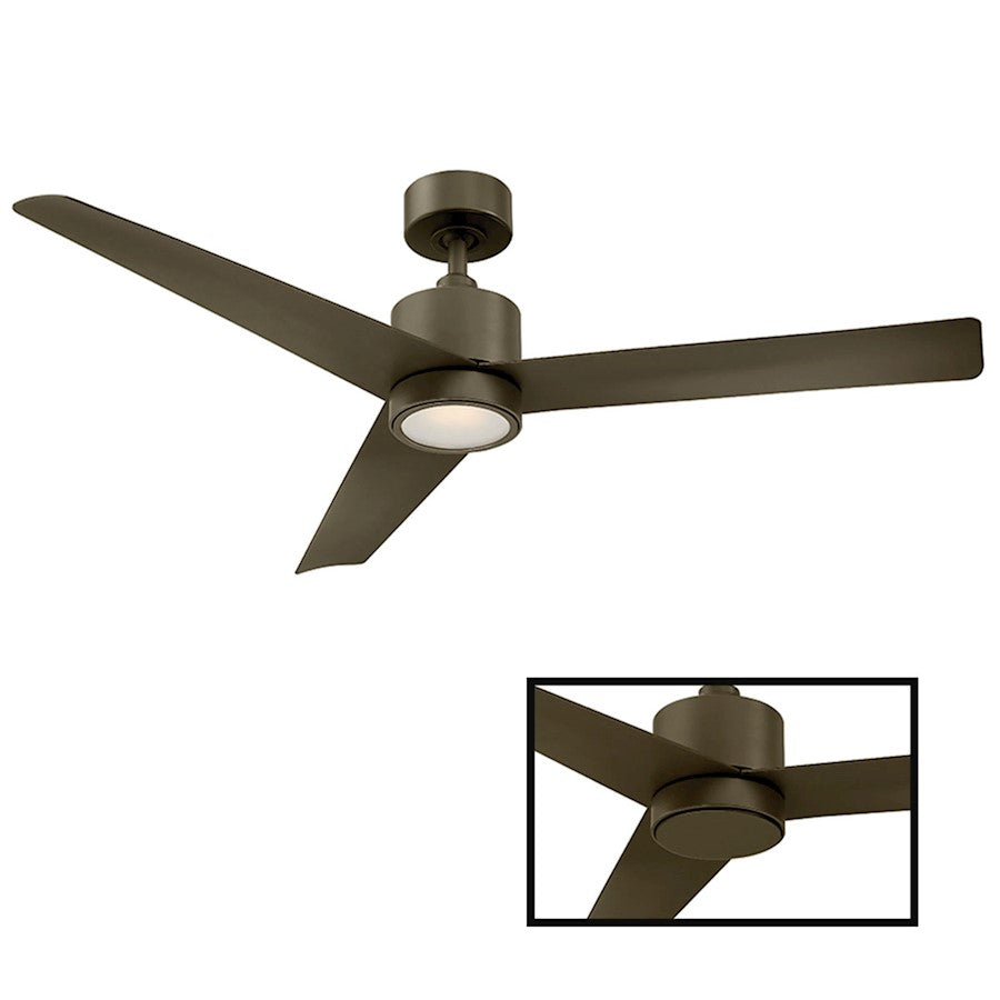 Modern Forms Lotus 1 Light 2700K Ceiling Fan, Bronze - FR-W1809-54L-27-BZ