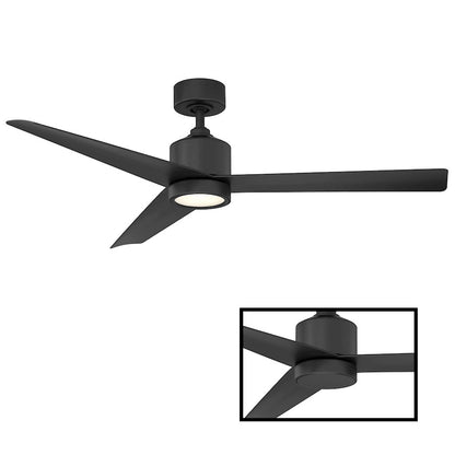 Modern Forms Lotus 1 Light, Ceiling Fan, Black