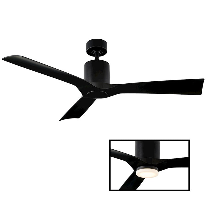 Modern Forms Aviator 3 Blade Ceiling Fan in Matte Black