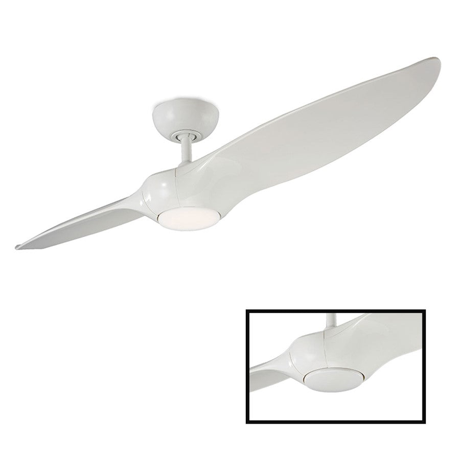 Modern Forms Morpheus II 1 Light 2700K Ceiling Fan, White - FR-W1812-60L-27-GW