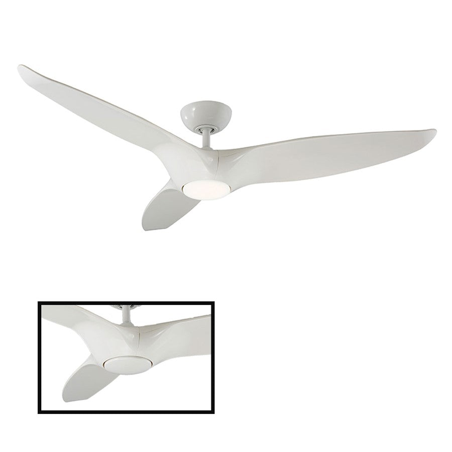 Modern Forms Morpheus III 1 Light 2700K Ceiling Fan, White - FR-W1813-60L-27-GW