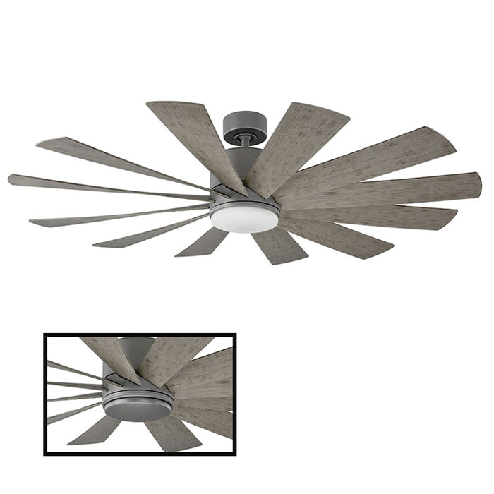 Modern Forms Windflower 1-LT 3000K 57W Fan, Graphite - FR-W1815-60L-GH-WG