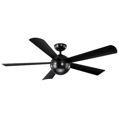 Modern Forms Orb 5-Blade 62" Fan, 3000K LED, Carbon Fiber