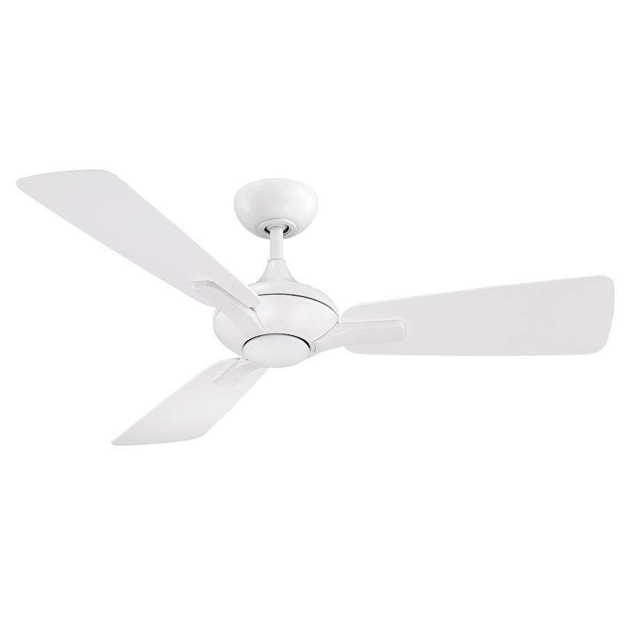 Modern Forms Mykonos 1 Light 2700K Ceiling Fan, Matte White - FR-W1819-52L-27-MW