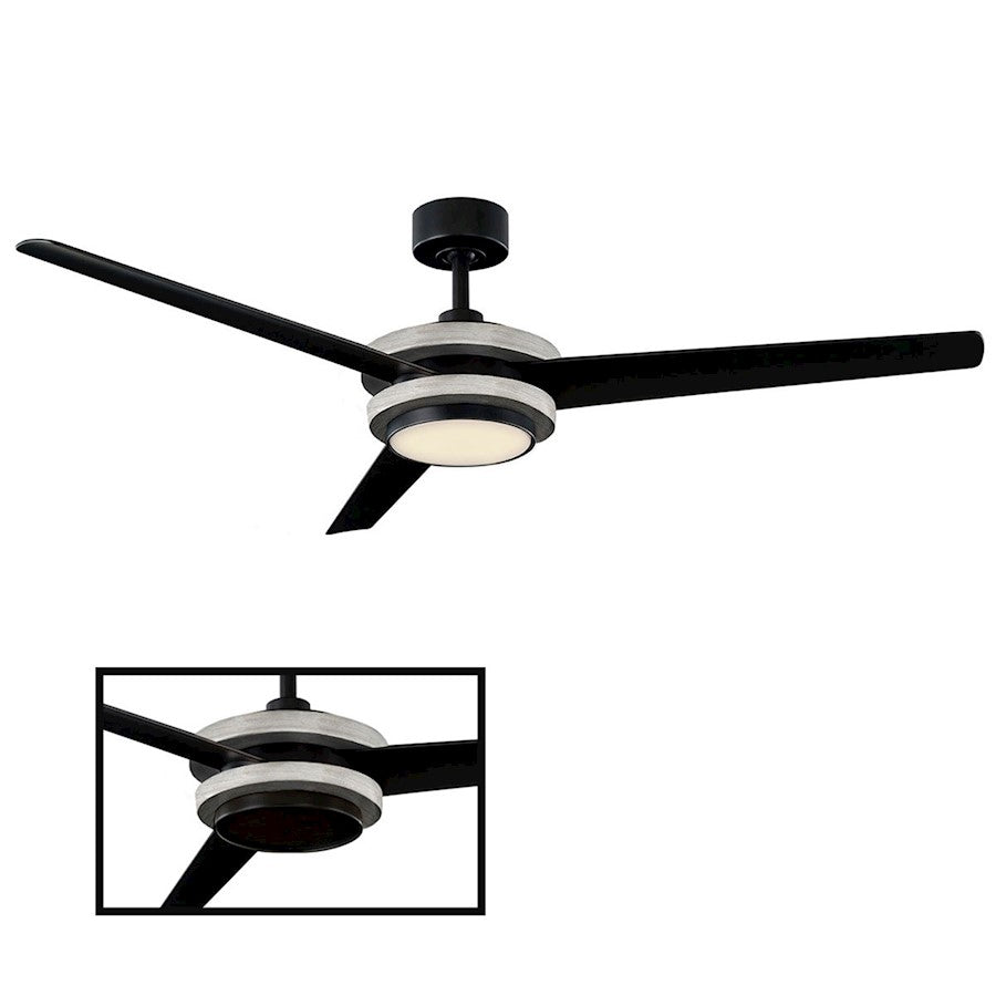 Modern Forms Venus 1 Light 3000K Ceiling Fan, Silver - FR-W1920-60L-AV-MB