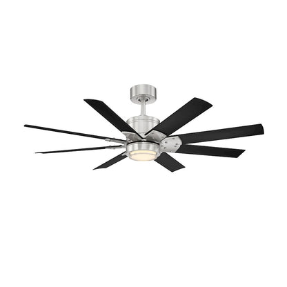 Modern Forms Renegade 8-Bld 52" Ceiling Fan, 3000K LED, N/B - FR-W2001-52L-BN-MB