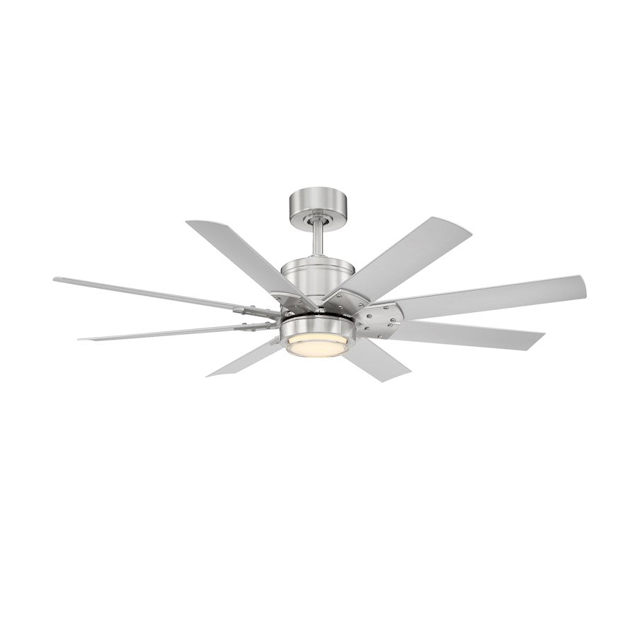 Modern Forms Renegade 8-Bld 52" Ceiling Fan, 3000K LED, N/T - FR-W2001-52L-BN-TT