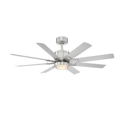 Modern Forms Renegade 8-Bld 52" Ceiling Fan, 3000K LED, N/T - FR-W2001-52L-BN-TT