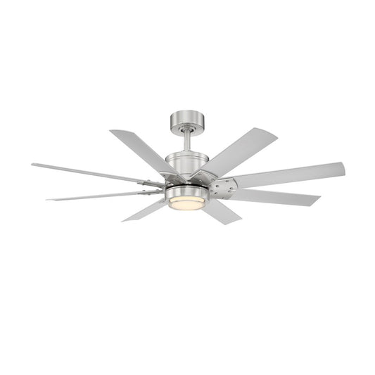 Modern Forms Renegade 8-Bld 52" Ceiling Fan 2700K LED, N/T - FR-W2001-52L27BNTT