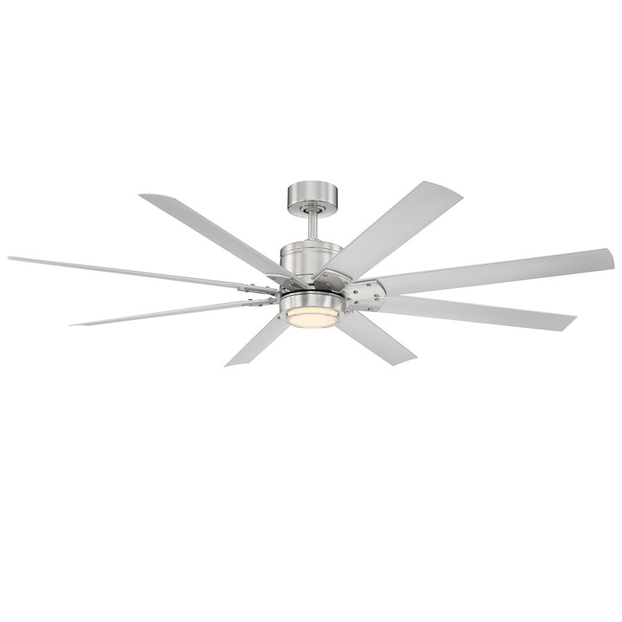 Modern Forms Renegade 8-Bld 66" Ceiling Fan, 3000K LED, N/T - FR-W2001-66L-BN-TT