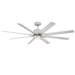 Modern Forms Renegade 8-Bld 66" Ceiling Fan, 3500K LED, N/T - FR-W2001-66L35BNTT