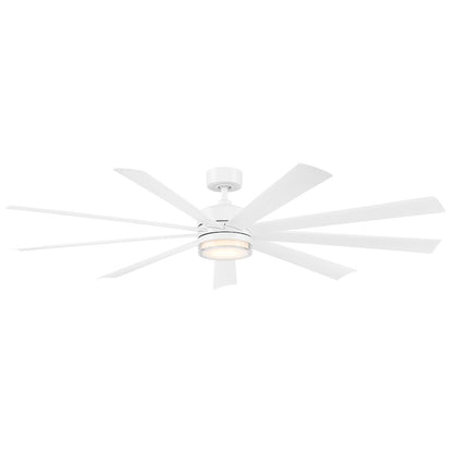 Modern Forms Wynd XL 1-LT 9 Blade 2700K, Ceiling Fan, White - FR-W2101-72L-27-MW