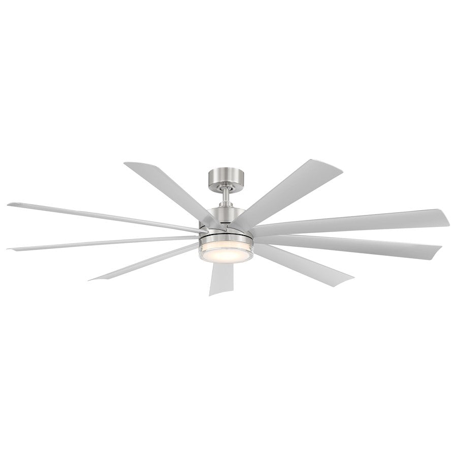 Modern Forms Wynd XL 1-LT 3500K Ceiling Fan, Steel - FR-W2101-72L-35-SS