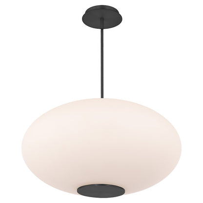 Modern Forms Illusion 22" LED Pendant 2700K, Black/Opal - PD-72322-27-BK