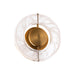Modern Forms Cymbal 10" LED Wall Sconce 3000K, Brass/Clear/Hazy - WS-62110-AB