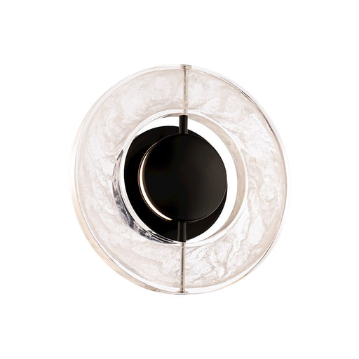 Modern Forms Cymbal 10" LED Wall Sconce 3000K, Black/Clear/Hazy - WS-62110-BK