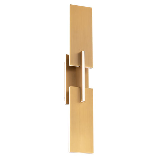 Modern Forms Amari 22" LED Wall Sconce 3000K, Aged Brass/White - WS-79022-AB