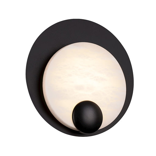 Modern Forms Rowlings 10" LED Wall Sconce 3000K, Black/Alabaster - WS-82310-BK