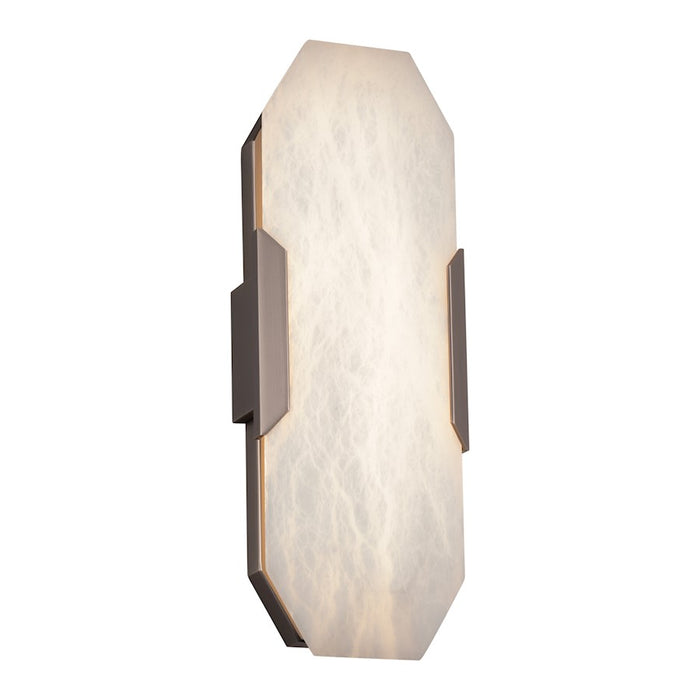 Modern Forms Toulouse 18" LED Wall Sconce 3000K, Nickel/Alabaster - WS-98318-AN