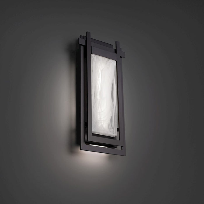 Modern Forms Haze LED Outdoor Wall Light 3000K, Black/Clear/Hazy
