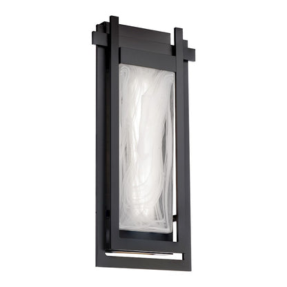 Modern Forms Haze 22" LED Outdoor Wall Light 3000K, BK/Clear/Hazy - WS-W64322-BK