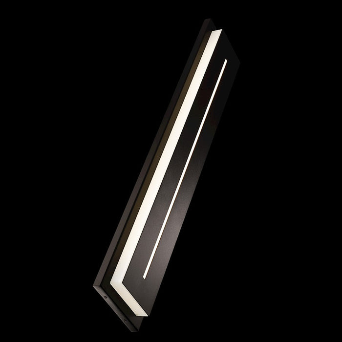 Modern Forms Midnight 36" LED Outdoor Wall Light, Black/White