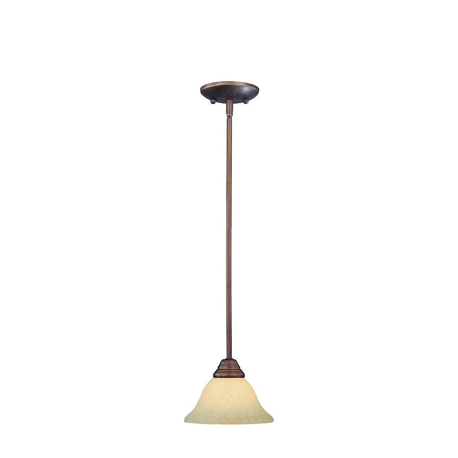 1 Light Mini Pendant, Rubbed Bronze