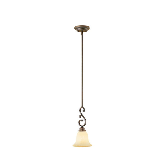 1 Light Mini Pendant, Rubbed Bronze