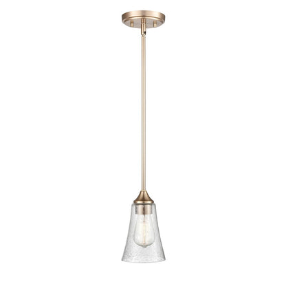 Millennium Natalie 1 Light 46.5" Pendant, Modern Gold/Clear - 1461-MG