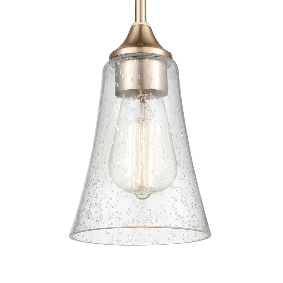 1 Light 46.5" Pendant, Clear