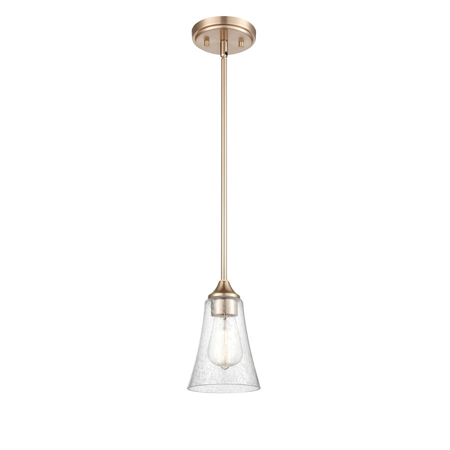 1 Light 46.5" Pendant, Clear